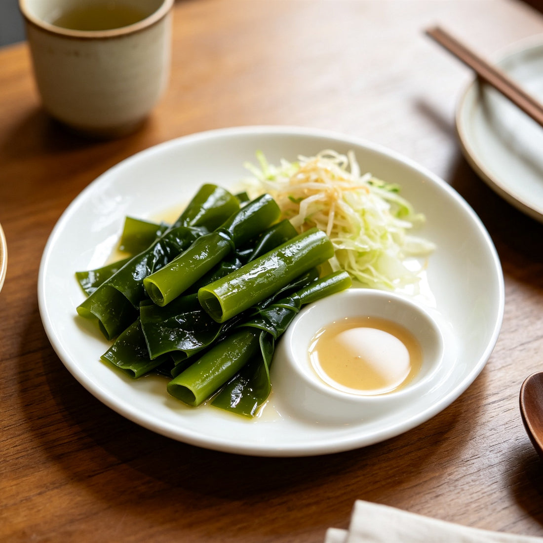 Chilled Fresh Green Seaweed Salad