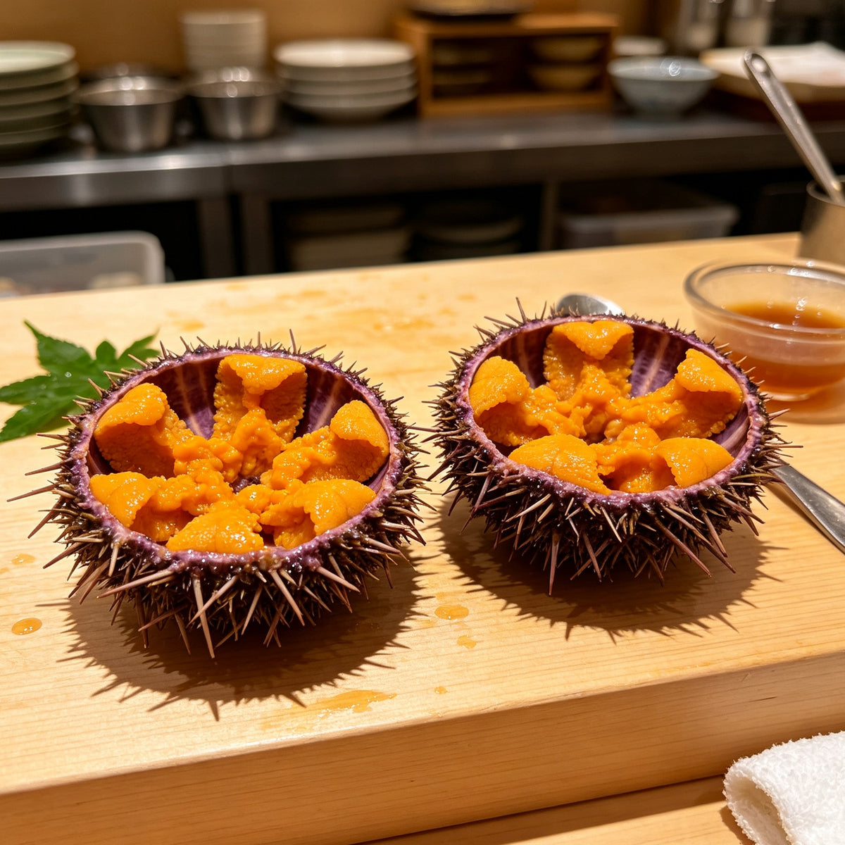 Fresh Sea Urchin Roe in Shell