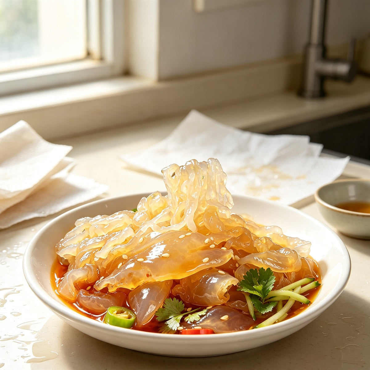 Chilled Jellyfish Salad with Sesame