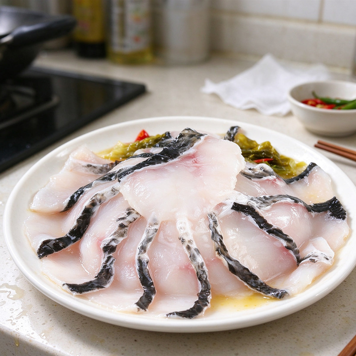 Fresh Boneless Snakehead Fish Slices